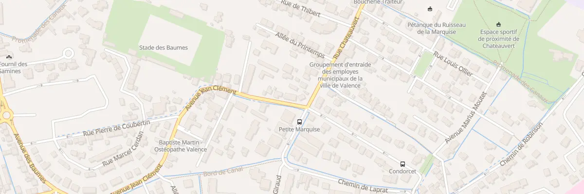 Plan du 6 Av Jean Clément à Valence