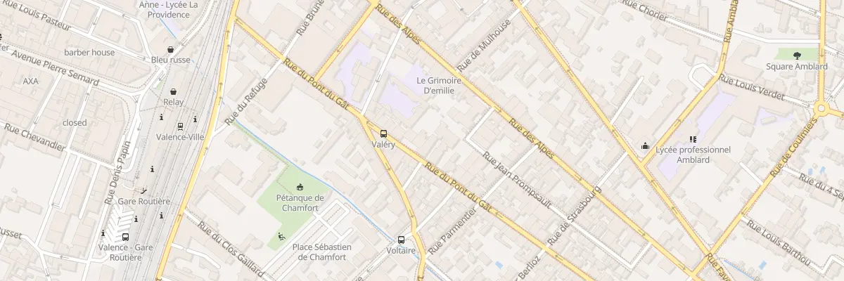 Plan du 49 Rue du Pont du Gat à Valence
