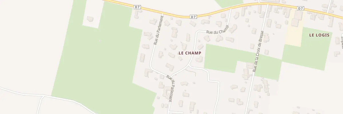Plan du 39 Che du Champ à Dompierre-sur-Chalaronne