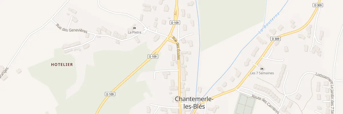 Plan du 175 Rue des Ecoles à Chantemerle-les-Blés