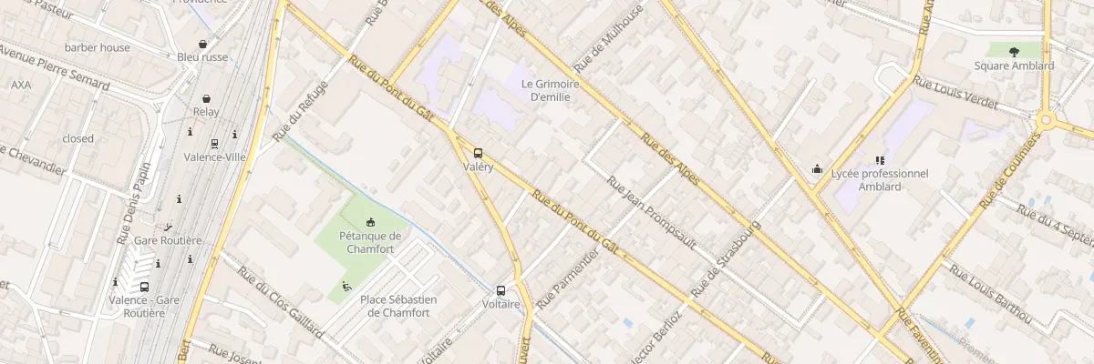 Plan du 51B Rue du Pont du Gat à Valence