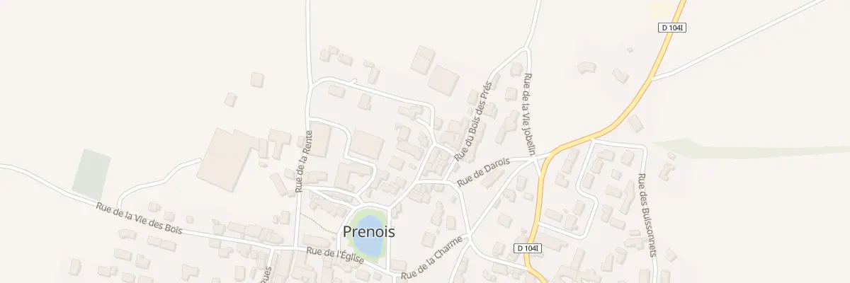 Plan du 9 Rue du Puits de Bois à Prenois