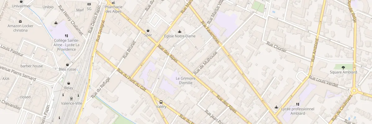 Plan du 37 Rue des Alpes à Valence