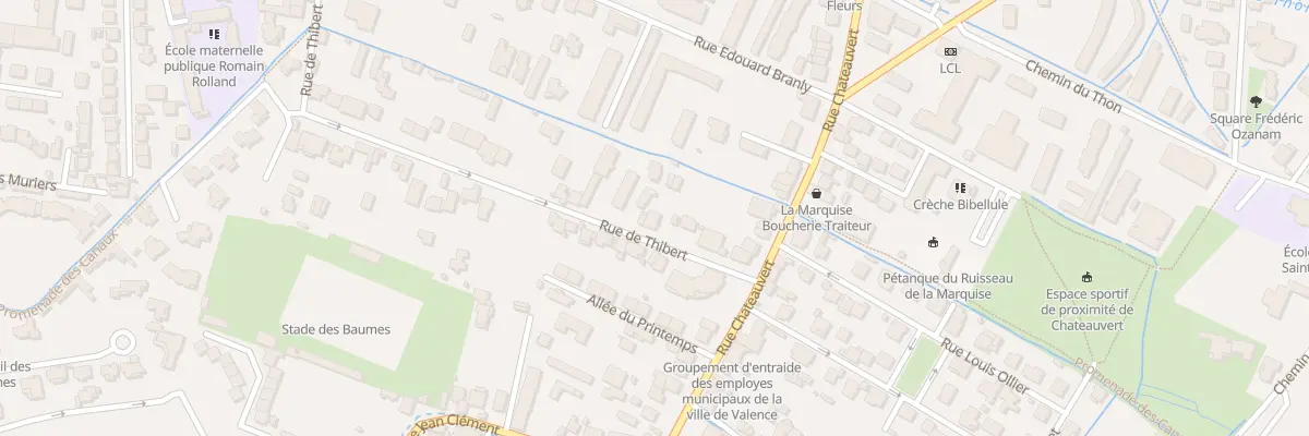 Plan du 79 Rue de Thibert à Valence