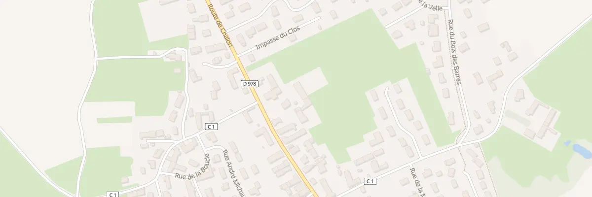 Plan du 21 Rte de Chalon à Épervans