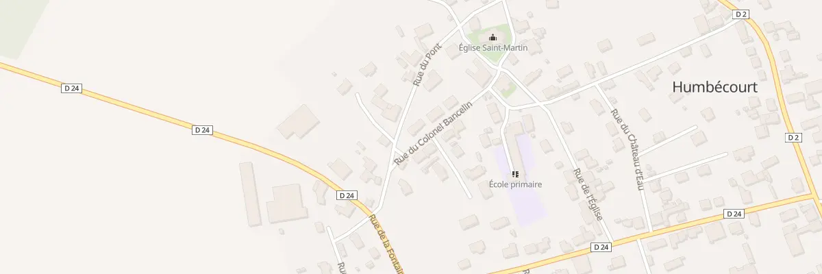 Plan du 6 Rue du Col Bancelin à Humbécourt