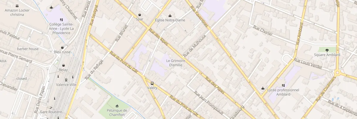 Plan du 46 Rue des Alpes à Valence