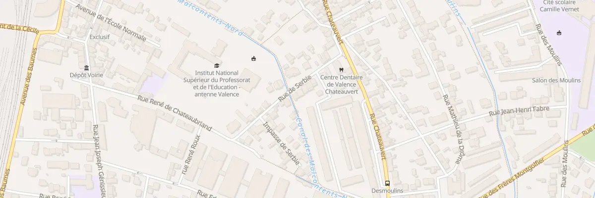 Plan du 17 Rue de Serbie à Valence