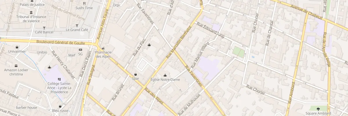 Plan du 52 Rue Faventines à Valence