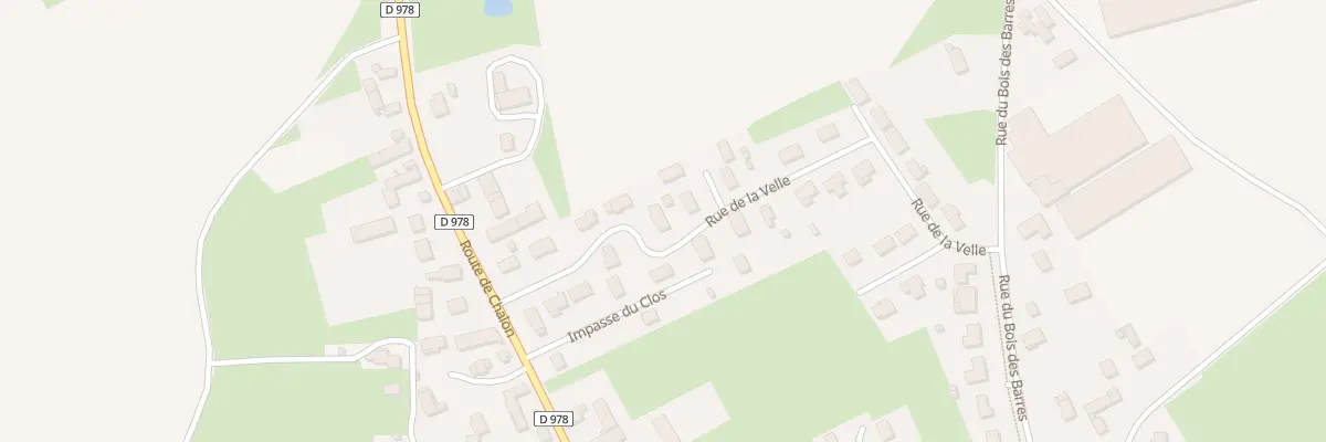 Plan du 9 Rue de la Velle à Épervans