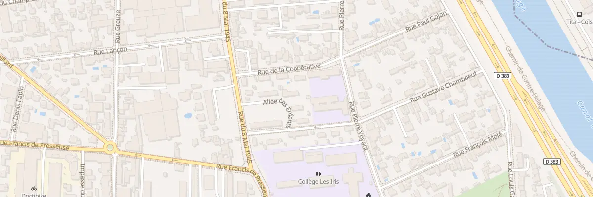 Plan du 21 All des Enfants à Villeurbanne