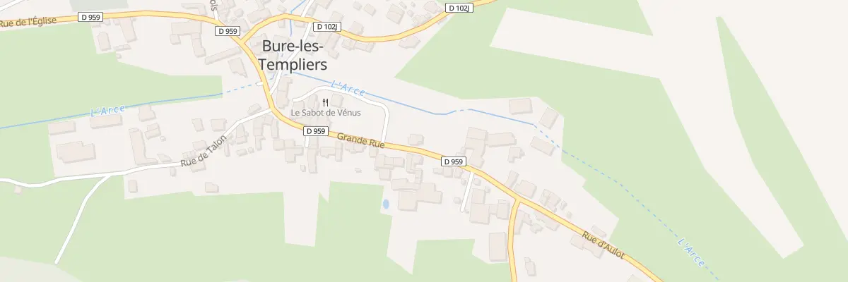 Plan du 15 Gr Grande Rue à Bure-les-Templiers