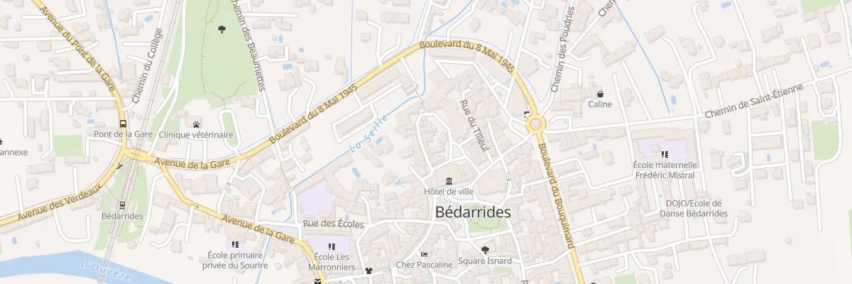 Plan du 8 Rue de la Seille à Bédarrides