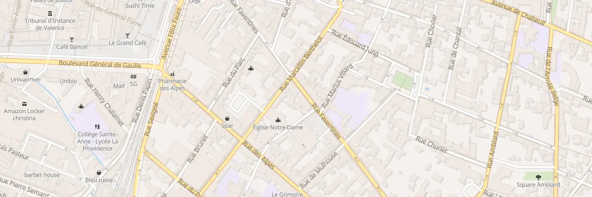 Plan du 56 Rue Faventines à Valence