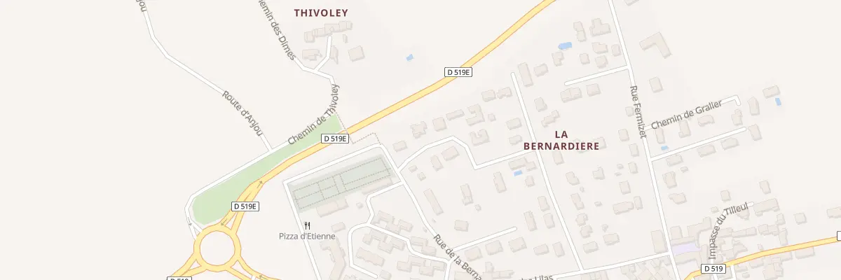 Plan du 5000 La Bernardiere à Bougé-Chambalud