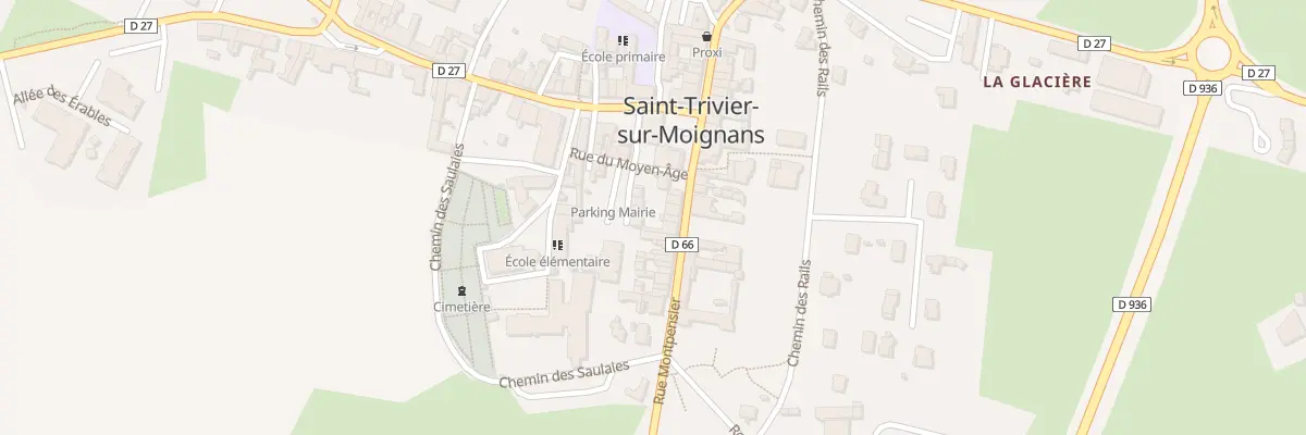 Plan du 158 Rue Montpensier à Saint-Trivier-sur-Moignans