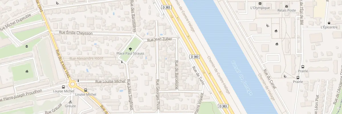 Plan du 101 Rue de Barcelone à Villeurbanne