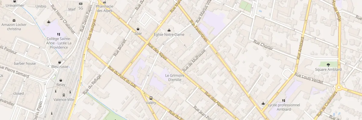 Plan du 39 Rue des Alpes à Valence