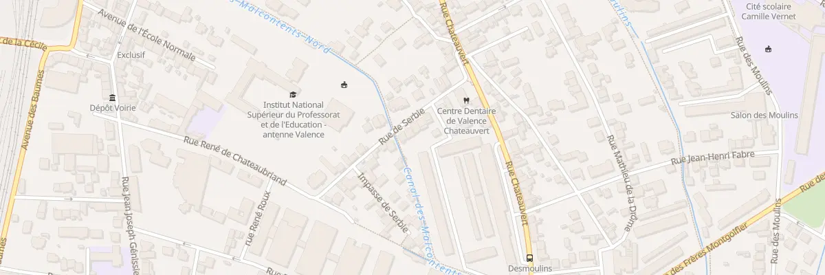 Plan du 15 Rue de Serbie à Valence