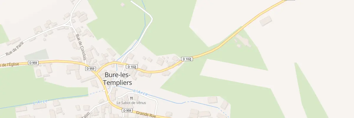 Plan du 13 Rue de Champey à Bure-les-Templiers