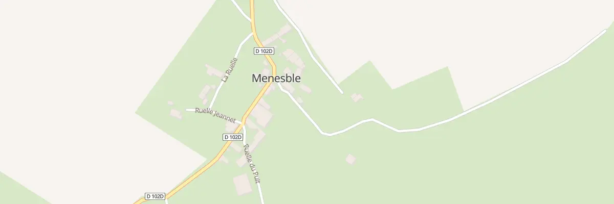 Plan du 1 Rue de l’Eglise à Menesble