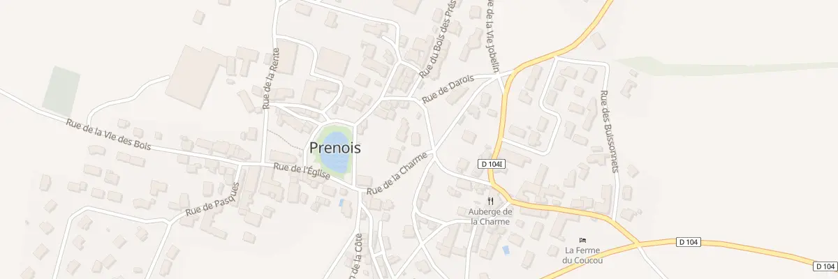 Plan du 1 Rue de la Petite Charme à Prenois