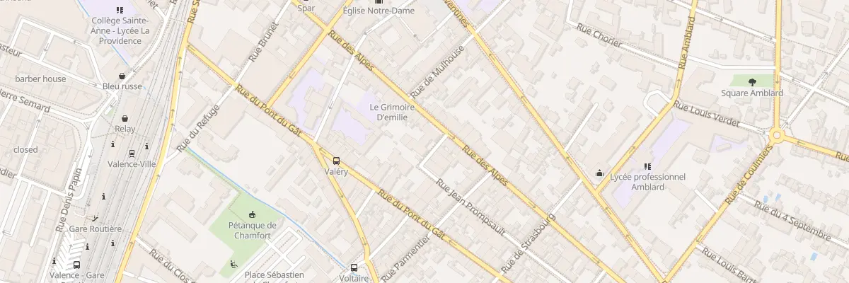 Plan du 58 Rue des Alpes à Valence