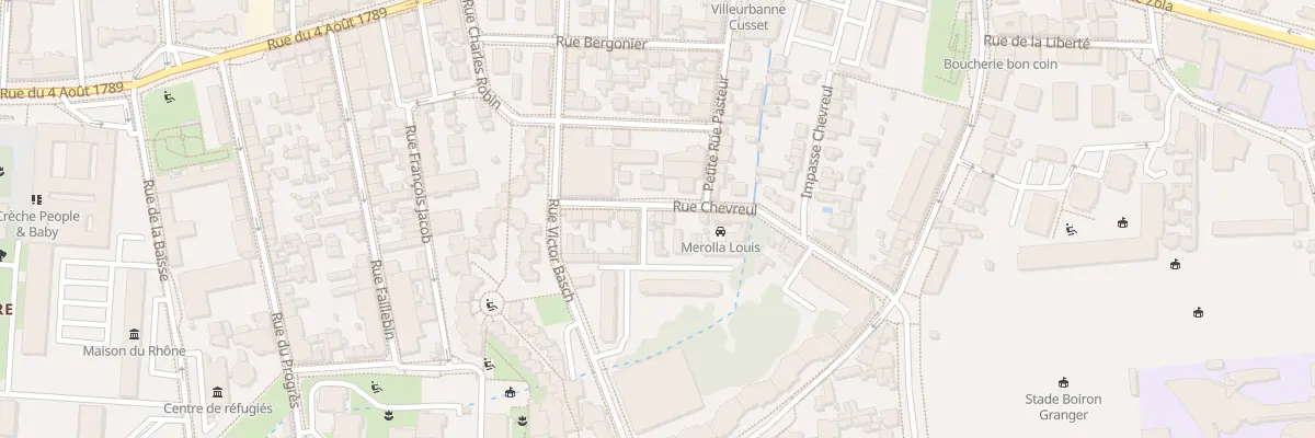 Plan du 14 Rue Chevreul à Villeurbanne
