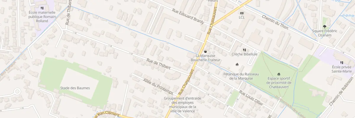 Plan du 87 Rue de Thibert à Valence