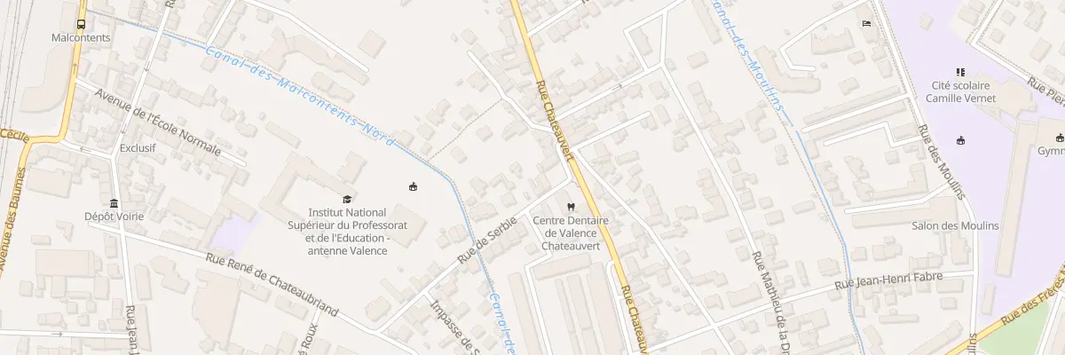 Plan du 6 Rue de Serbie à Valence