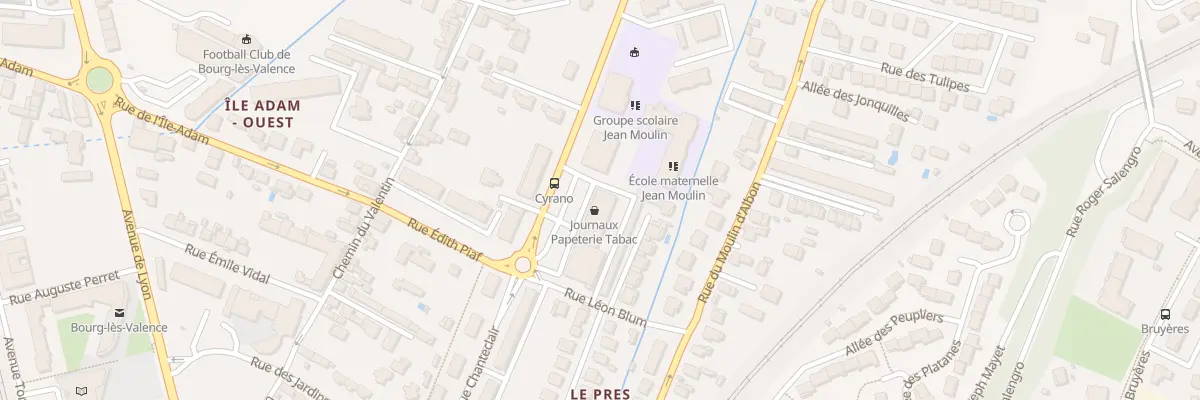 Plan du 4 Av Jean Moulin à Saint-Donat-sur-l’Herbasse