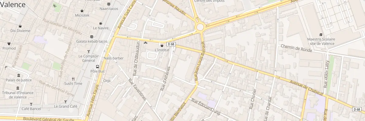 Plan du 4 Av de Chabeuil à Valence