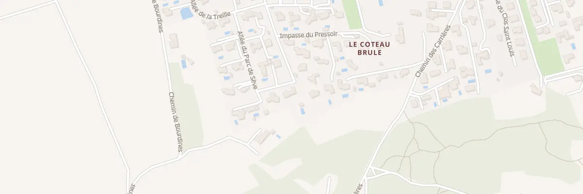 Plan du 12 All du Parc de Séve à Sorgues