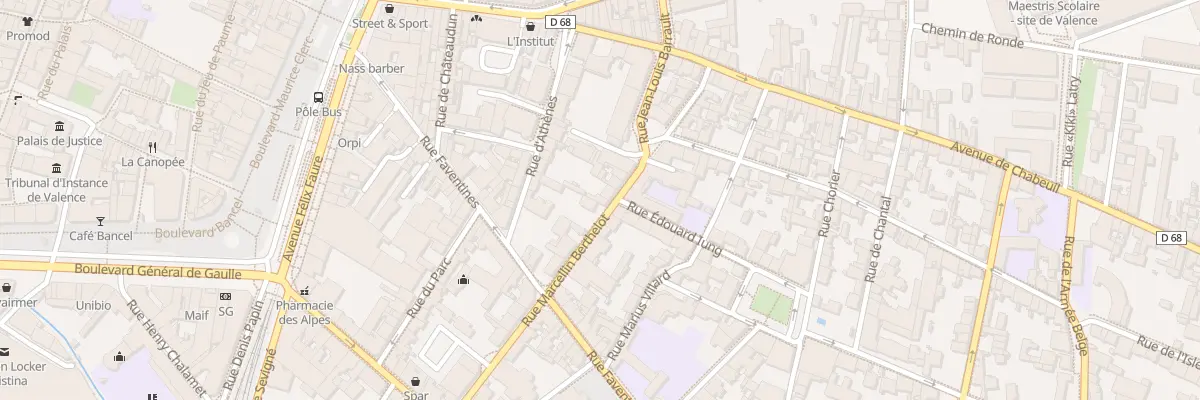 Plan du 28B Rue Berthelot à Valence