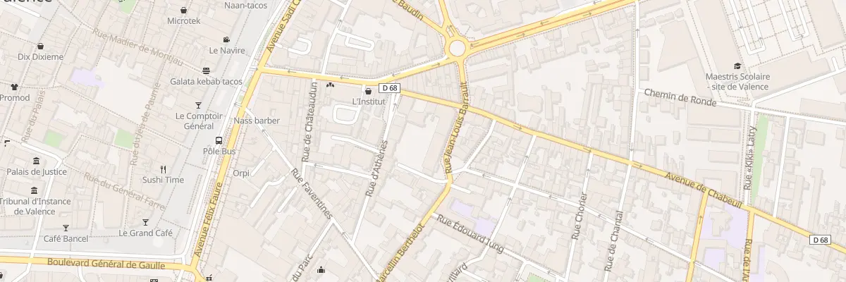 Plan du 8 Av de Chabeuil à Valence