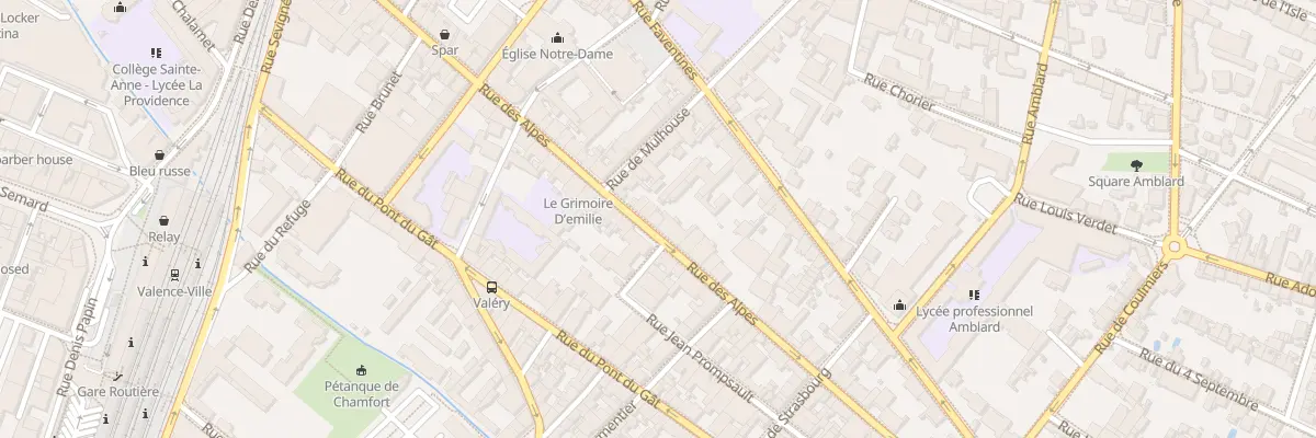 Plan du 49 Rue des Alpes à Valence