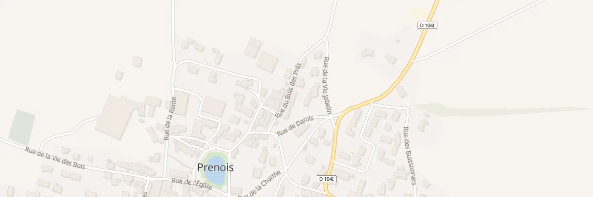 Plan du 6 Rue du Bois des Prés à Prenois