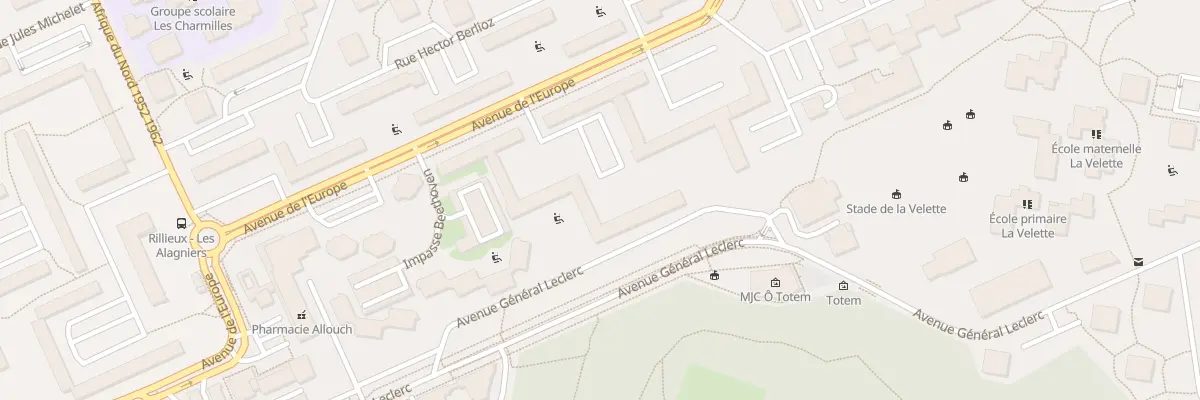 Plan du 36 Av Gen Leclerc à Rillieux-la-Pape