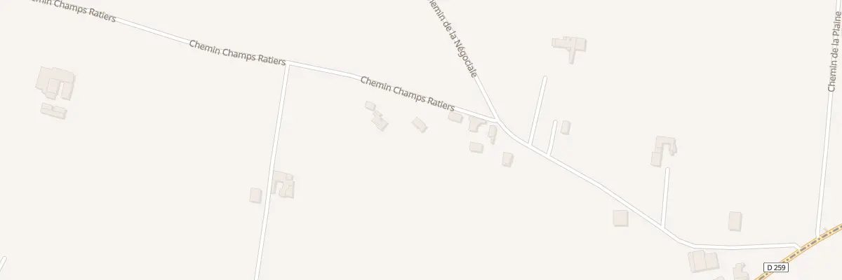 Plan du 540 Chem Champs Ratiers à Chanos-Curson