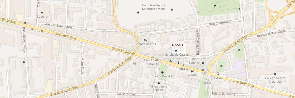 Plan du 241 Rue du Quatre Aout à Villeurbanne