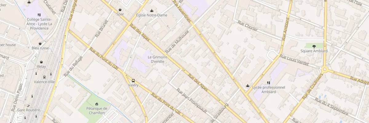 Plan du 51 Rue des Alpes à Valence