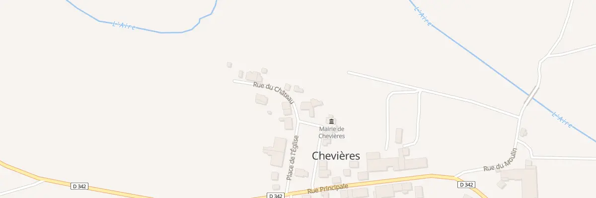 Plan du 2 Rue du Chateau à Chevières