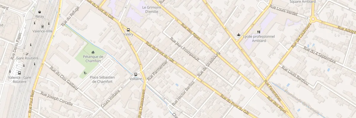 Plan du 69 Rue du Pont du Gat à Valence