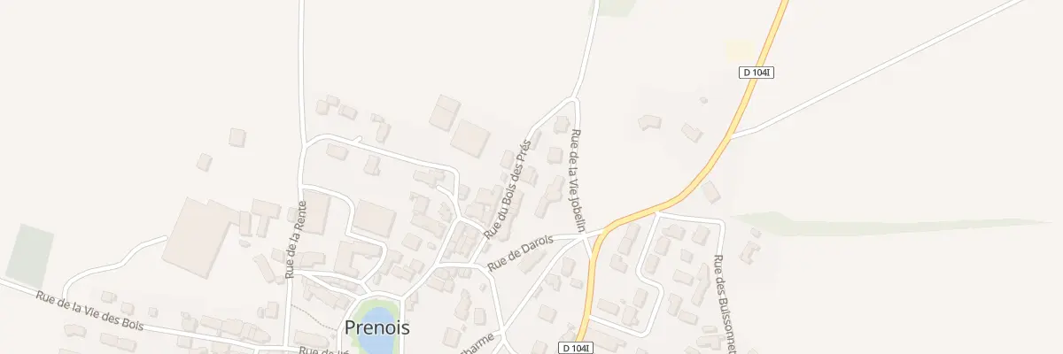 Plan du 8 Rue du Bois des Prés à Prenois