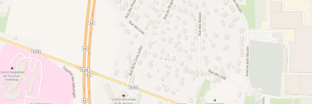 Plan du 33 Rue des Lilas à Tournus