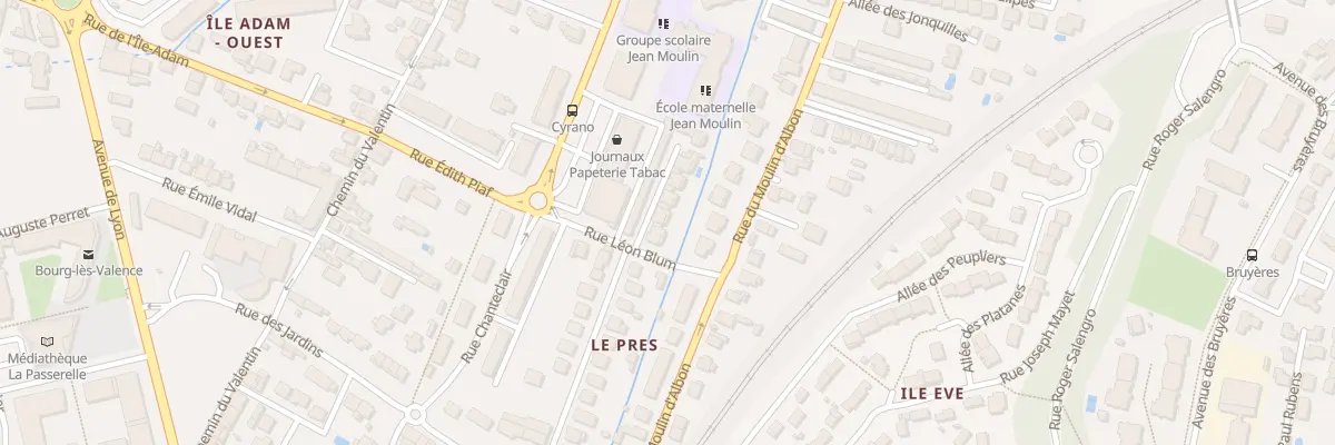 Plan du 6B Rue Leon Blum à Bourg-lès-Valence