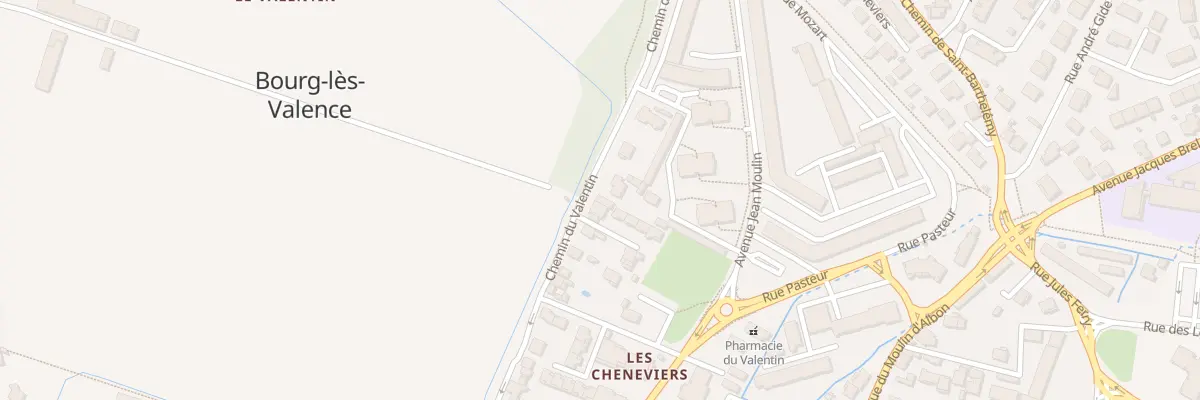 Plan du 89B Che du Valentin à Bourg-lès-Valence