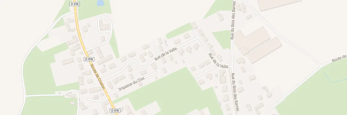 Plan du 18 Rue de la Velle à Épervans