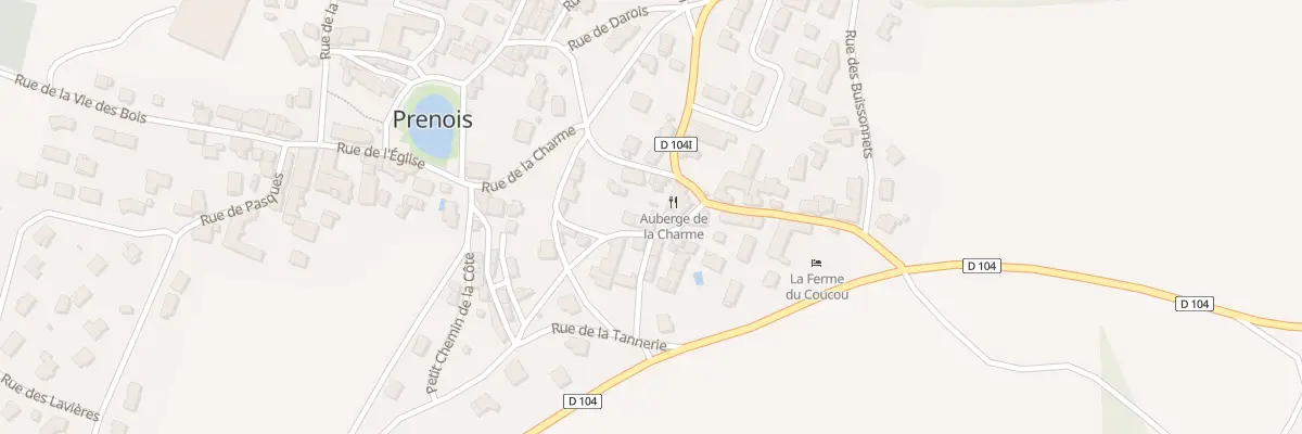 Plan du 13 Che Grand de la Côte à Prenois