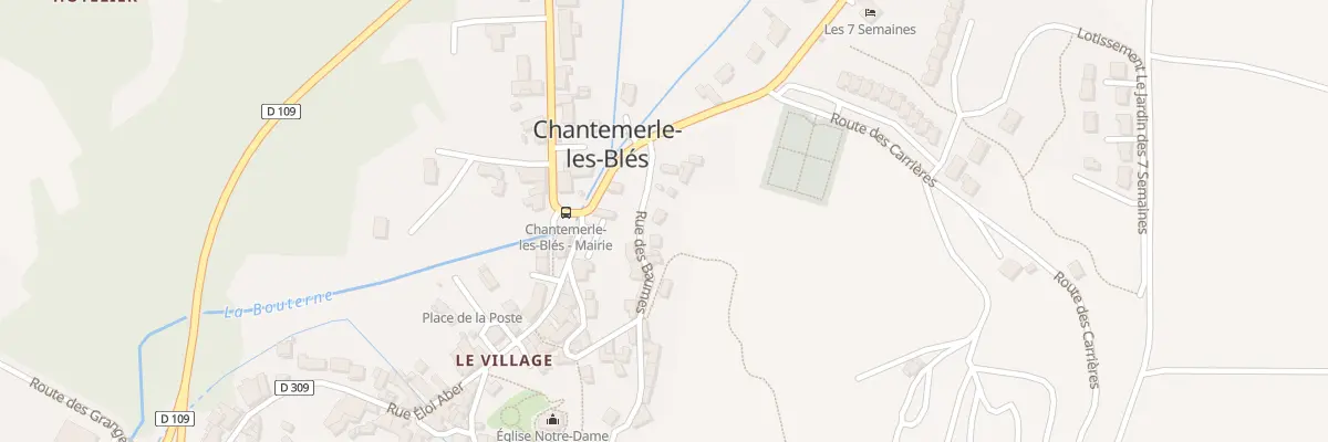 Plan du 55 Rue des Baumes à Chantemerle-les-Blés